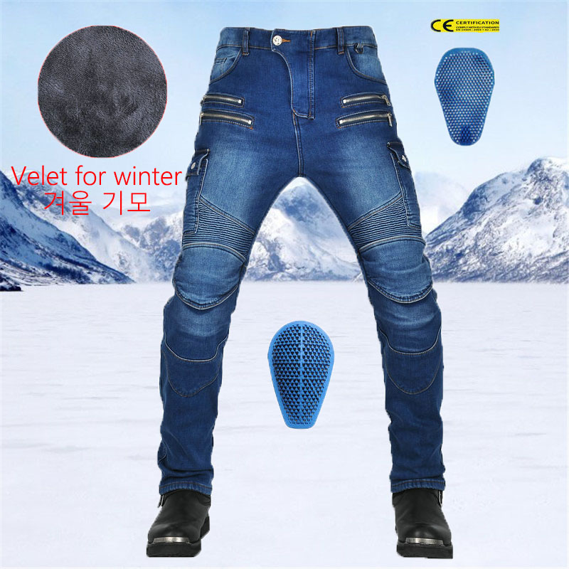 Cycling Commute Essentials - Pantalon de moto d'hiver, jean doublé